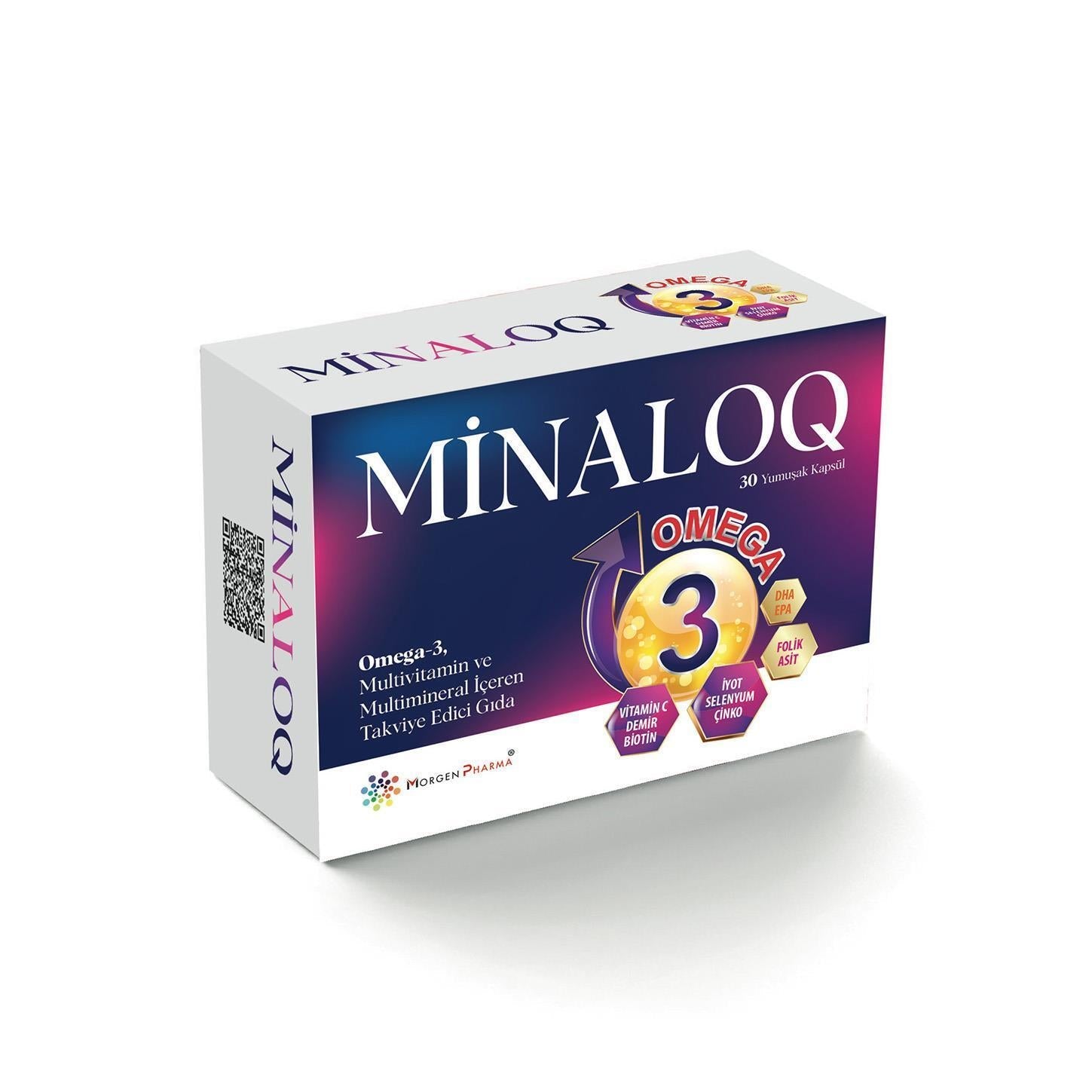 Minaloq Dietary Supplement: 30 Soft Capsules for Easy Swallowing & Enhanced Absorption - Vitamin & Health Support