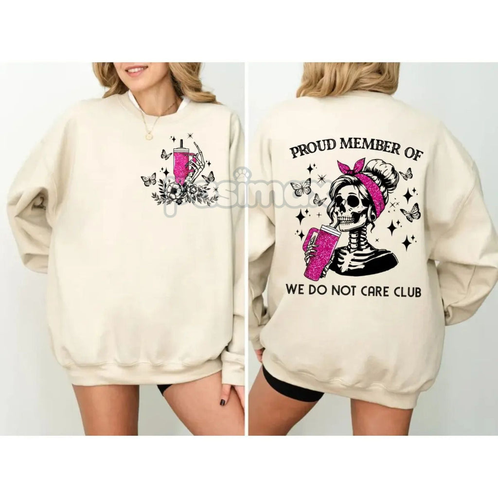 Pasimax Humorous "We Don't Care Club" Unisex Sweatshirt — main product shot