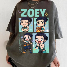 Huntrix Demon Hunter Zoey Chibi T-Shirt