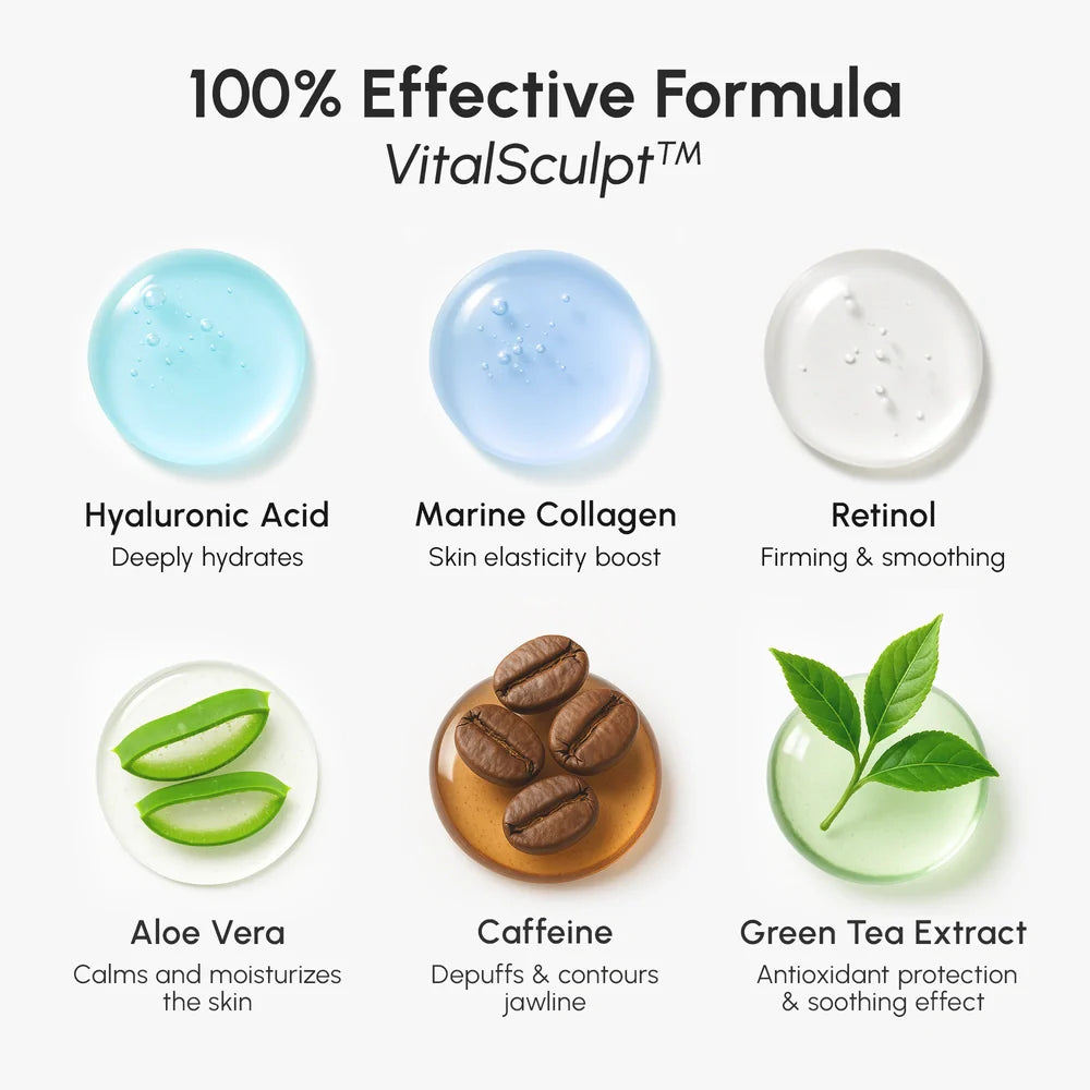 Maree Hyaluronic Acid V-line Lifting Mask — back view