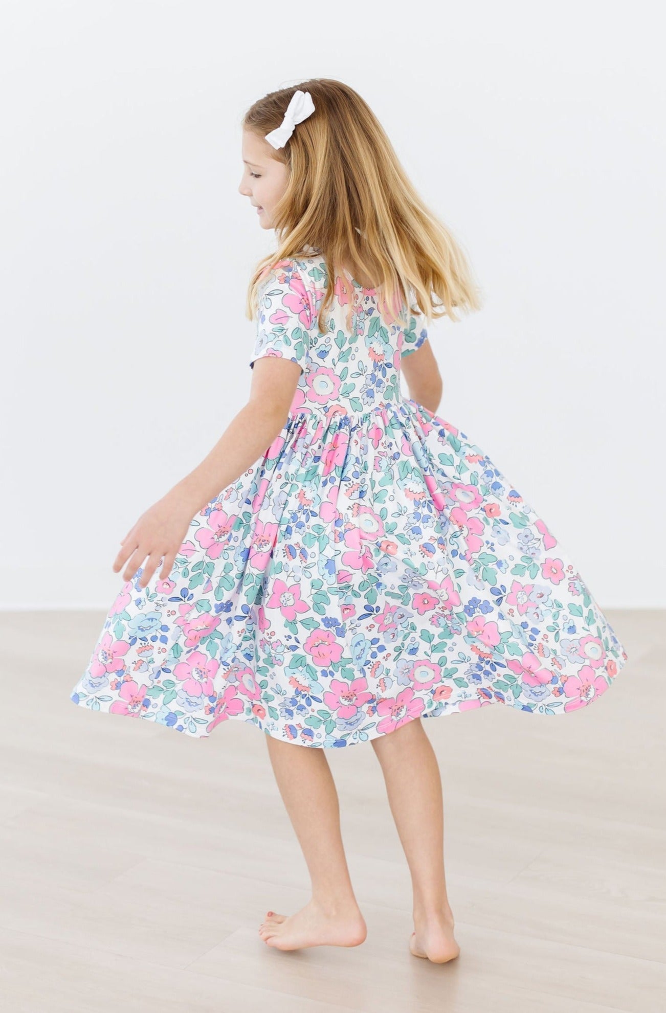 Mila & Rose ® Hydrangea S/S Pocket Twirl Dress — main product shot