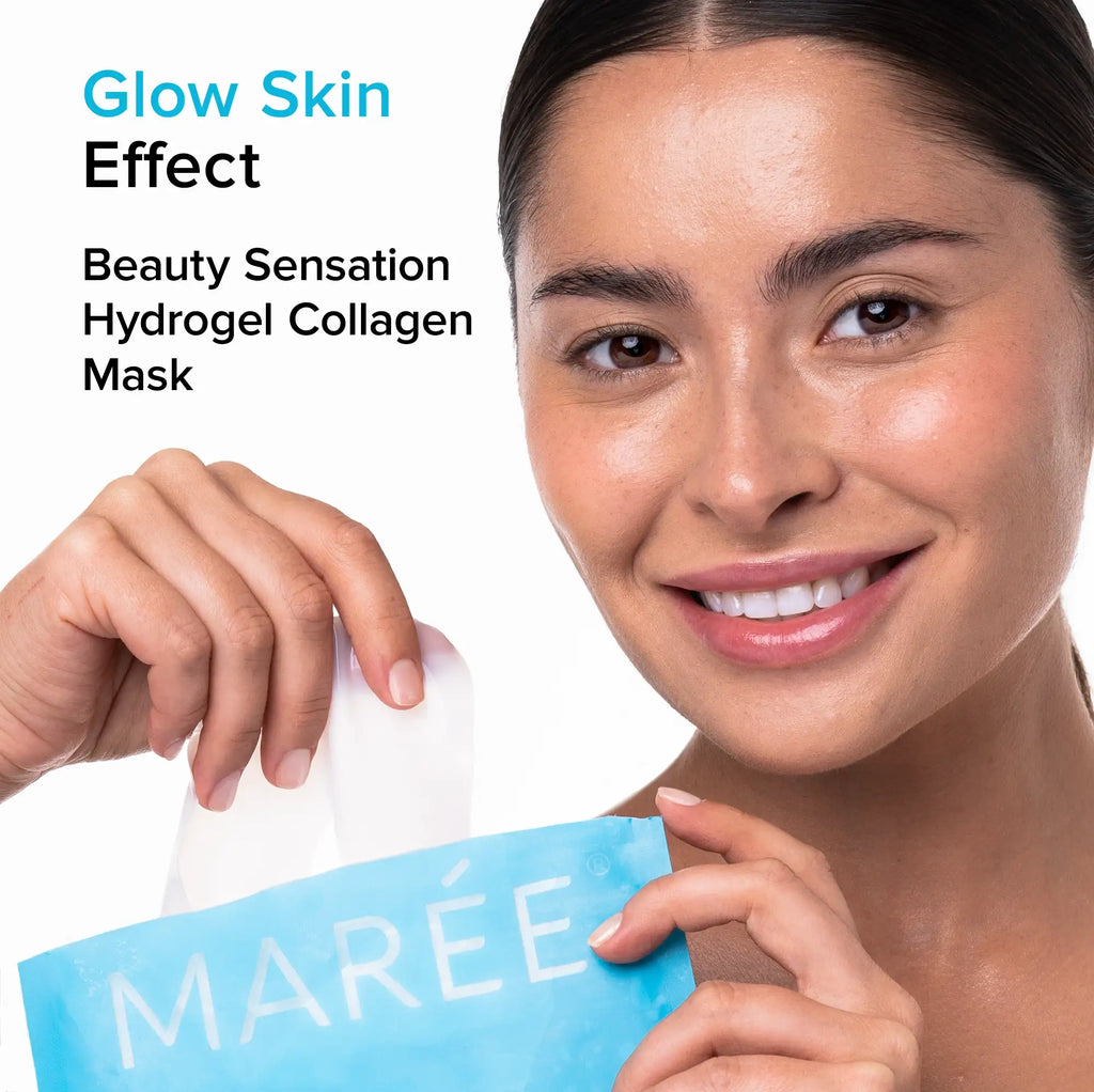 Maree Hydrogel Collagen Face Mask — size reference