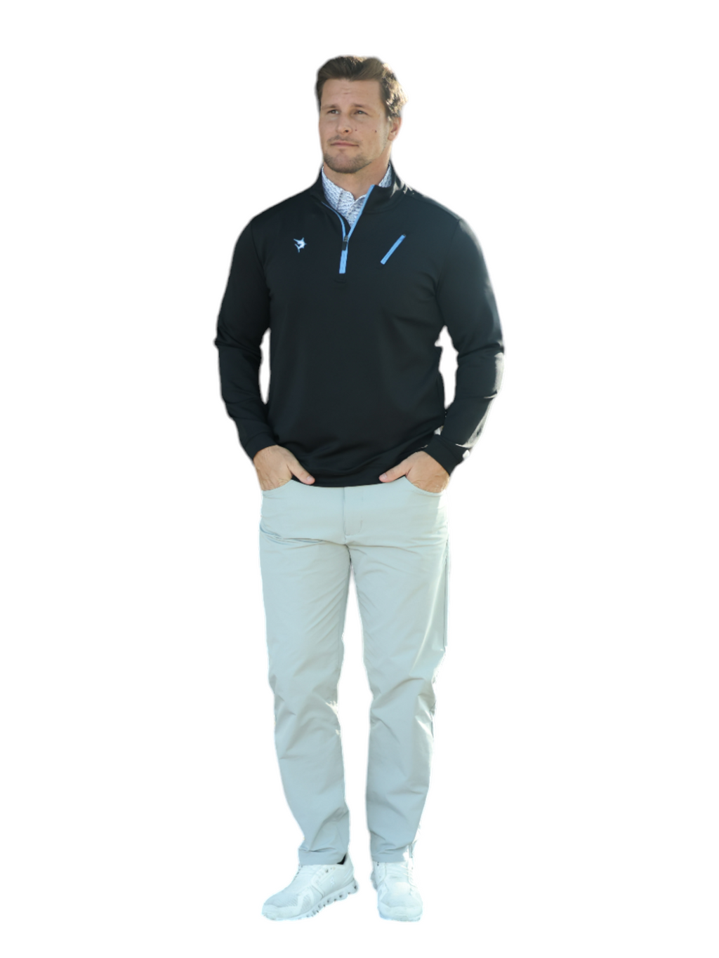 Oceanside Pullover Smooth Stretch – White Water Life, view 2