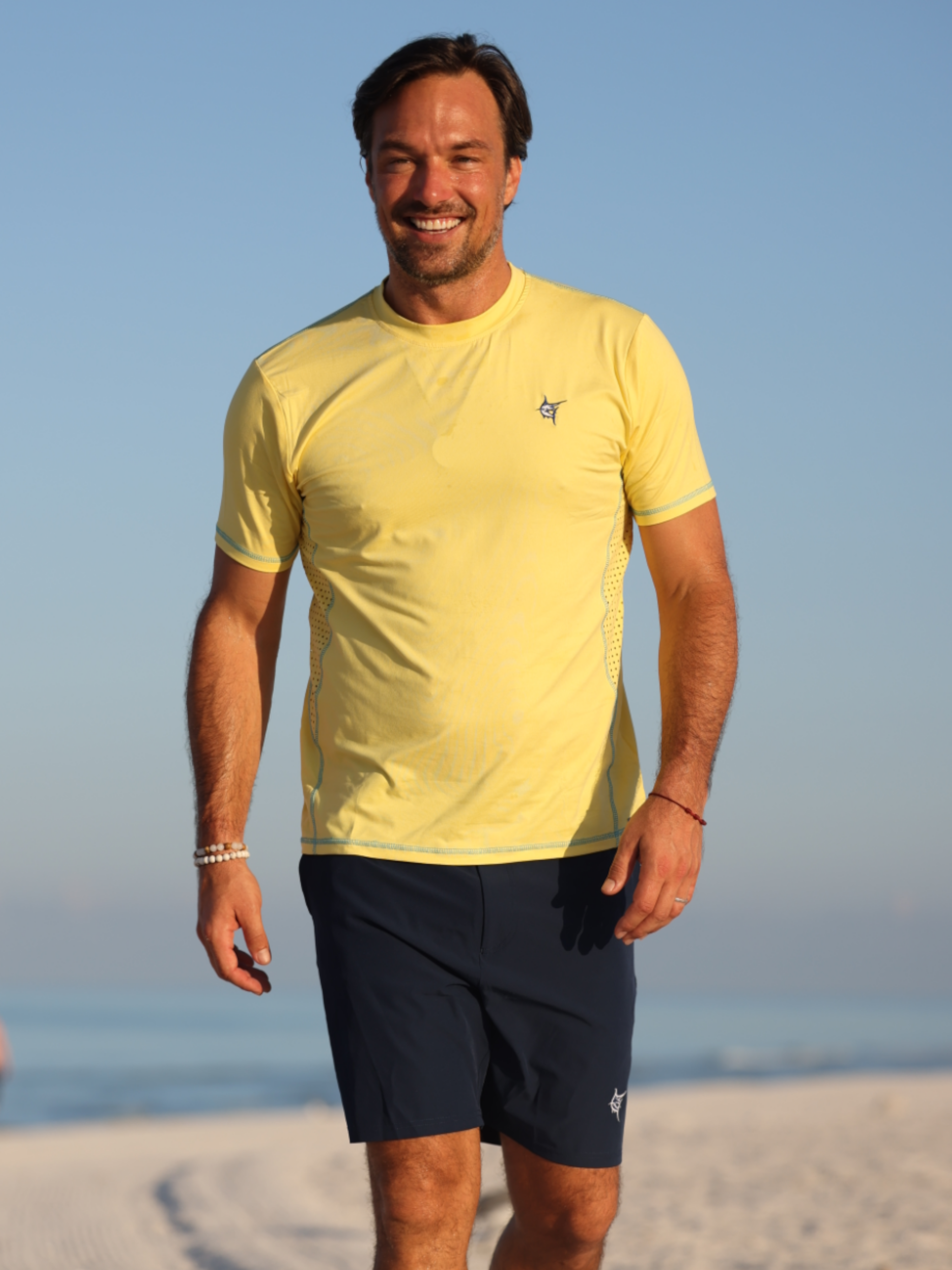 Grander Short Sleeve Performance Tee – White Water Life, view 4