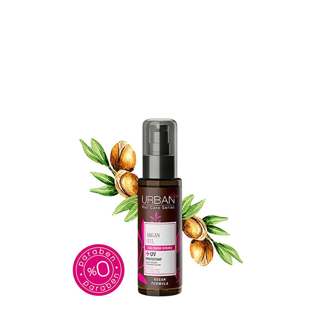 Urban Care Argan Oil Hair Care Serum - Nourishing, Anti-Breakage, Keratin & UV Protection