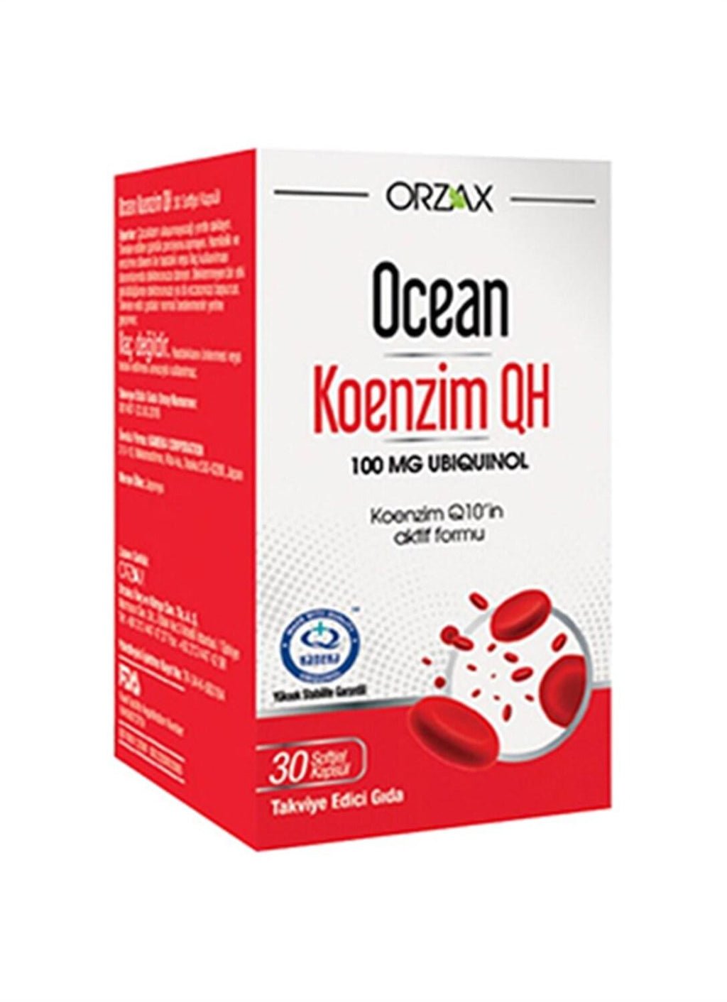Ocean Nutrition Coenzyme Q10 Supplement - 100mg Ubiquinol, Antioxidant Support for Heart Health & Energy - 30 Capsules