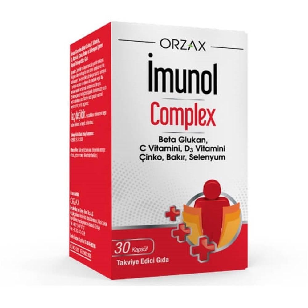İmunol Complex Beta Glucan Supplement - Boosts Immune System Support, 30 Capsules, Dietary Supplement for Health-Conscious Individuals