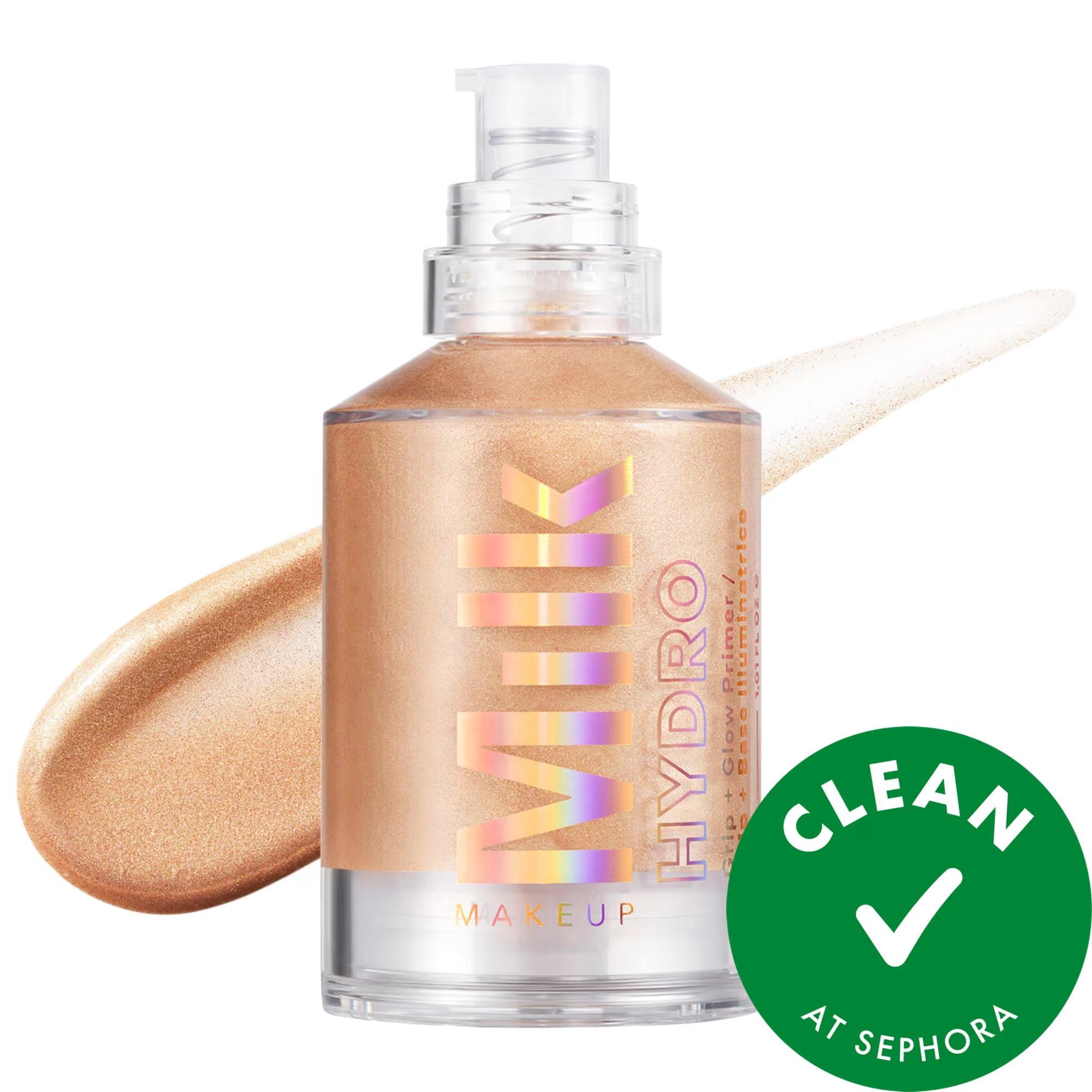 Hydro Grip + Glow Illuminating Primer with Light-Reflecting Pearls - Long-Lasting, Hydrating, Vegan & Cruelty-Free