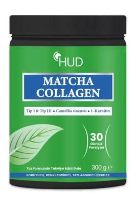 Hud Matcha Collagen Powder - Hydrolyzed Collagen Supplement with Green Tea Extract & Vitamin C for Skin Health & Antioxidant Benefits
