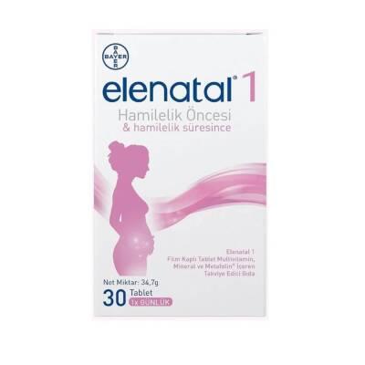 Elenatal Multivitamin Supplement for Pregnancy - 30 Capsules, Prenatal Vitamins with Metafolin, Vitamins and Minerals for Fetal Development