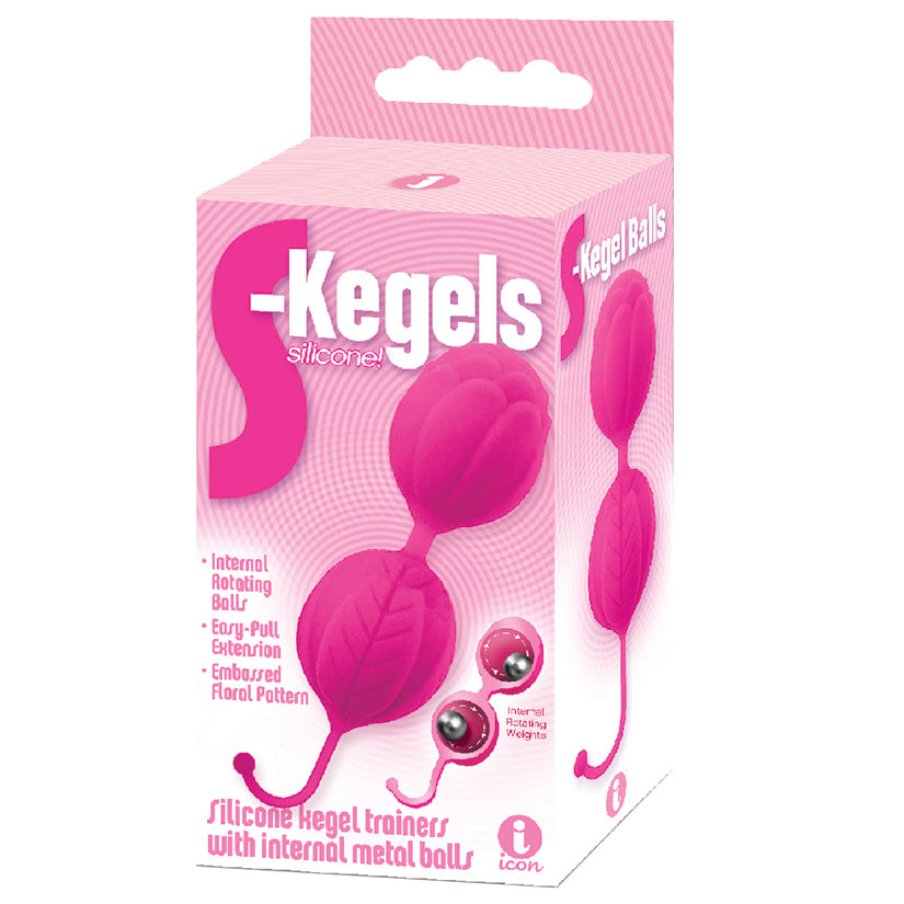 Love Spark Cove | Intimate Apparel, Pleasure Shop & Free Shipping The 9's S Kegels Silicone Kegel Balls-Pink — main product s