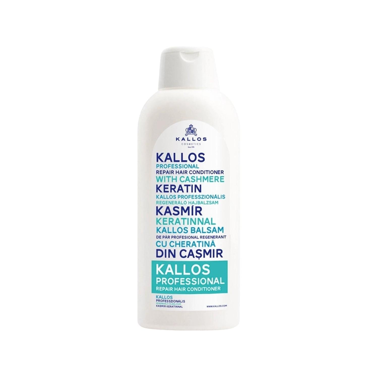 Kallos Cosmetics Keratin Hair Cream 1000ml - Professional Hair Care for Nourished Hair