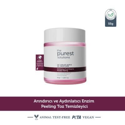 The Purest Solutions Exfoliating Fruit Enzyme Powder Peeling for Gentle Exfoliation and Natural Skincare - Hypoallergenic & Dermatologically Tested