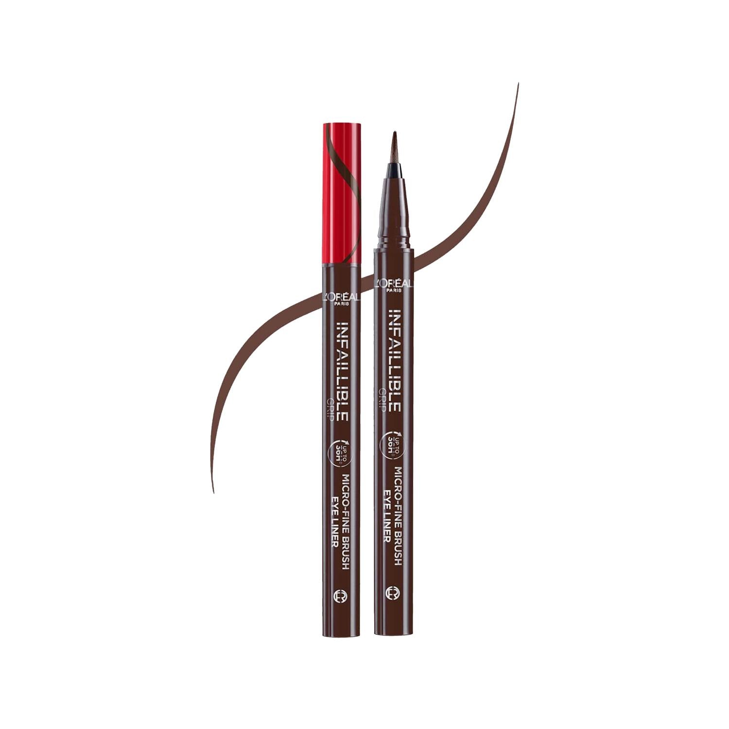 Loreal Paris Infaillible 36H Grip Micro Fine Eyeliner - Long Lasting, Smudge Proof, Precise Application