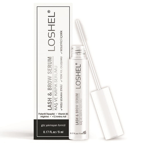 Loshel Lash & Brow Serum - Enhance Eyelash & Eyebrow Growth, 5ml, Eyebrow Pencil