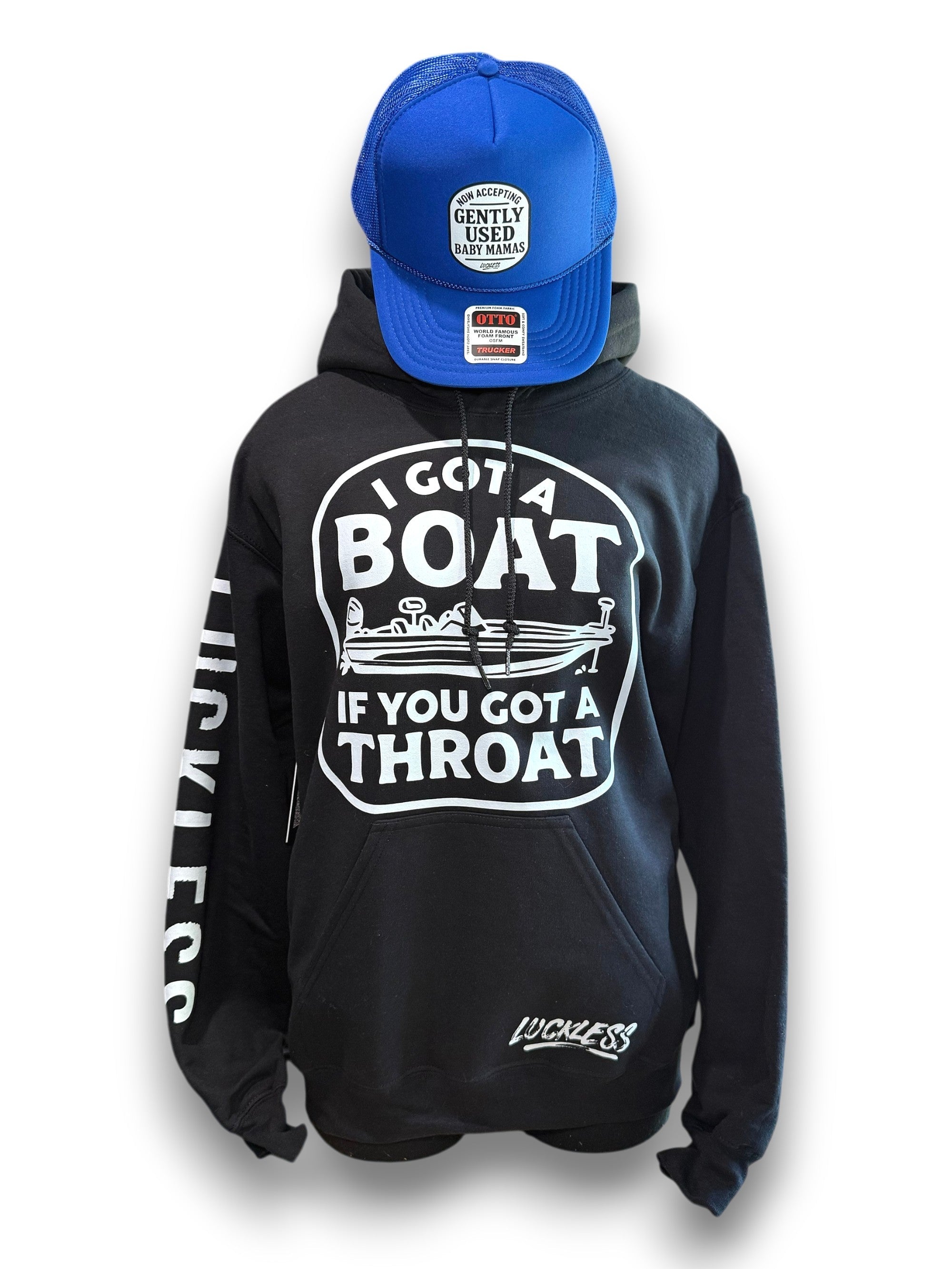Luckless Outfitters I Got A Boat Hoodie — main product shot