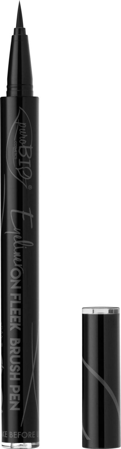 Purobio 01 Eyeliner Brush Pen - Precise Eyeliner, Organic Makeup for Sensitive Eyes