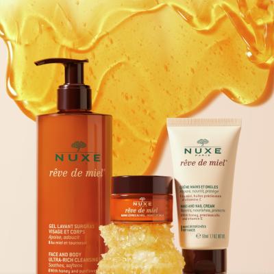 Nuxe Reve de Miel Hand and Nail Cream: Natural Repair for Dry, Damaged Hands - Moisturizing, Anti-Aging Hand Care