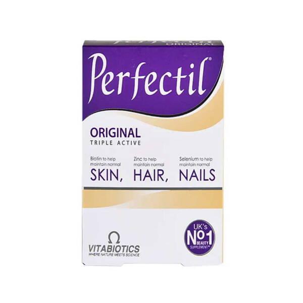 Vitabiotics Perfectil: Advanced Skin, Hair, & Nail Vitamins - Beauty Supplement for Healthy Growth & Glowing Skin, 30 Tablets