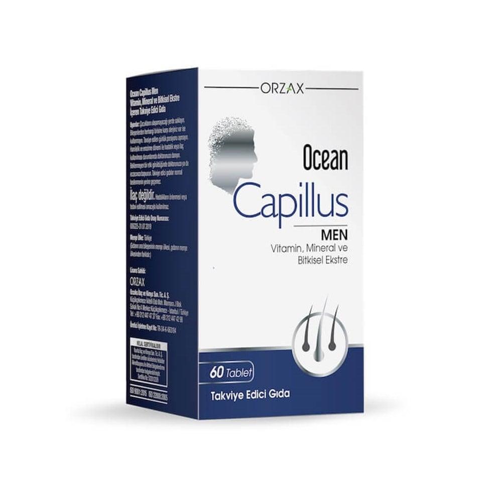 Ocean Capillus Men 60 Tablet - Men's Health Supplement with Vitamins, Minerals, and Herbal Extracts for Hair and Overall Wellness