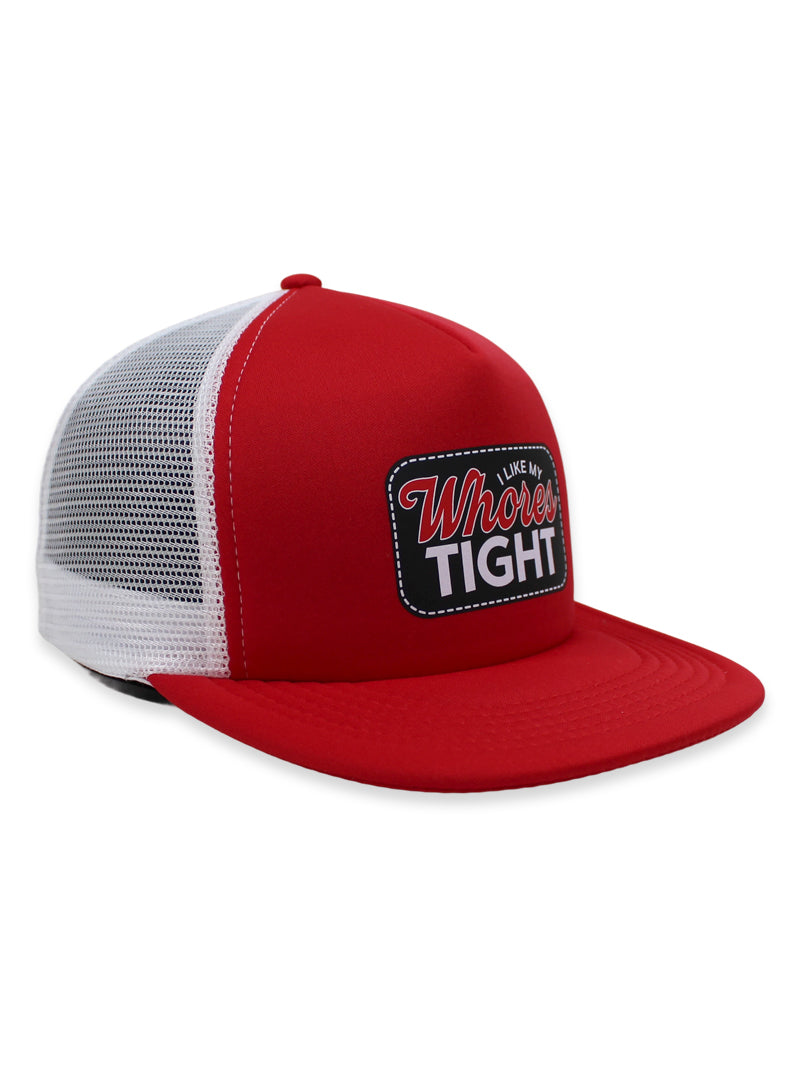 Luckless Outfitters I Like My Whores Tight Foam Trucker Hat — side view