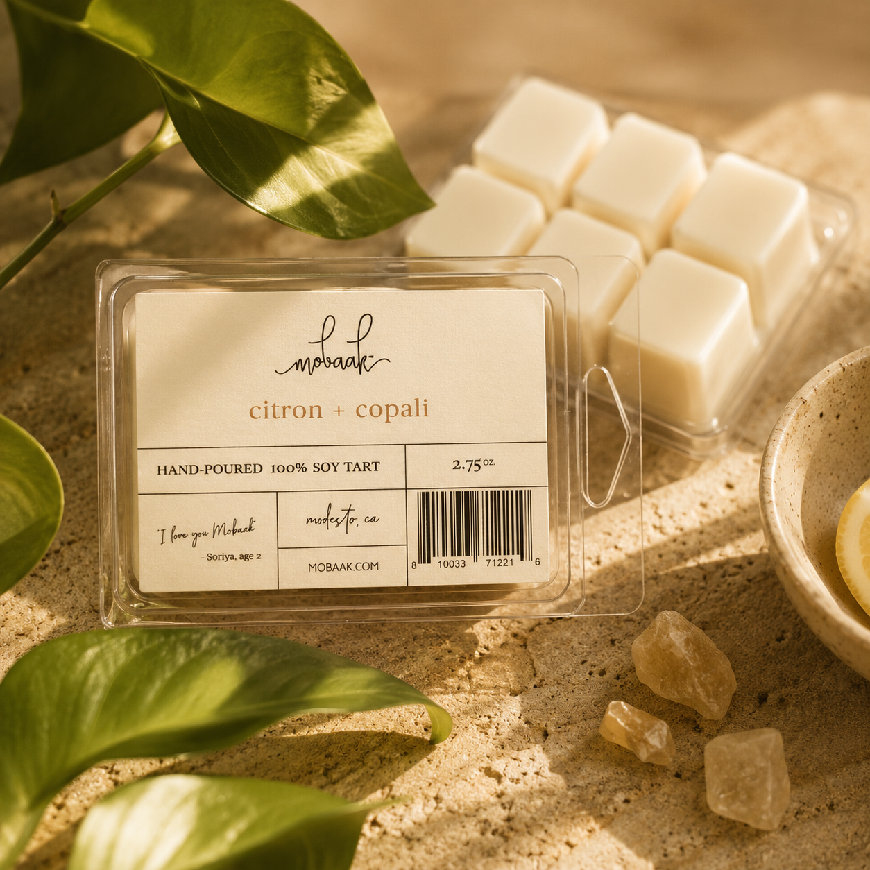 Citron + Copali Wickless Tart – Mobaak Aromatherapy Shoppe