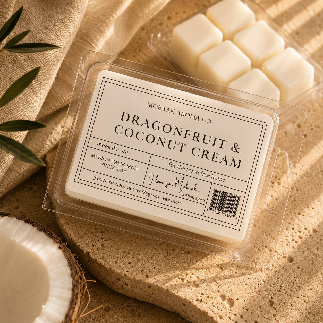 Dragonfruit + Coconut Cream Wickless Tart – Mobaak Aromatherapy Shoppe