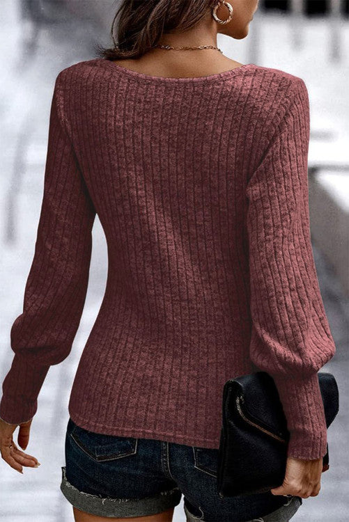 Pretty Little Patriot Pretty Little Patriot Bishop Sleeve Top — construction detail