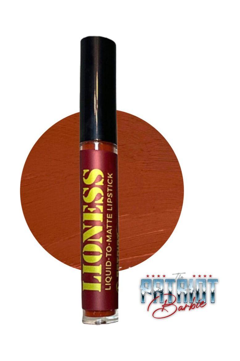 Pretty Little Patriot Pretty Little Patriot Patriot Barbie Exclusive Matte Lipsticks — lifestyle worn / used context