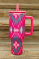 Whiskey Black & Co Lucky & Blessed Tumblers — lid and spout view