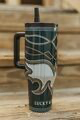 Whiskey Black & Co Lucky & Blessed Tumblers — Western print detail