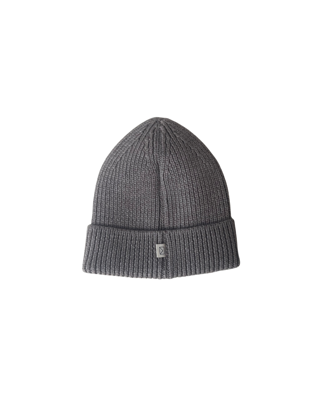 Merino Wool Beanie in Heather Brown