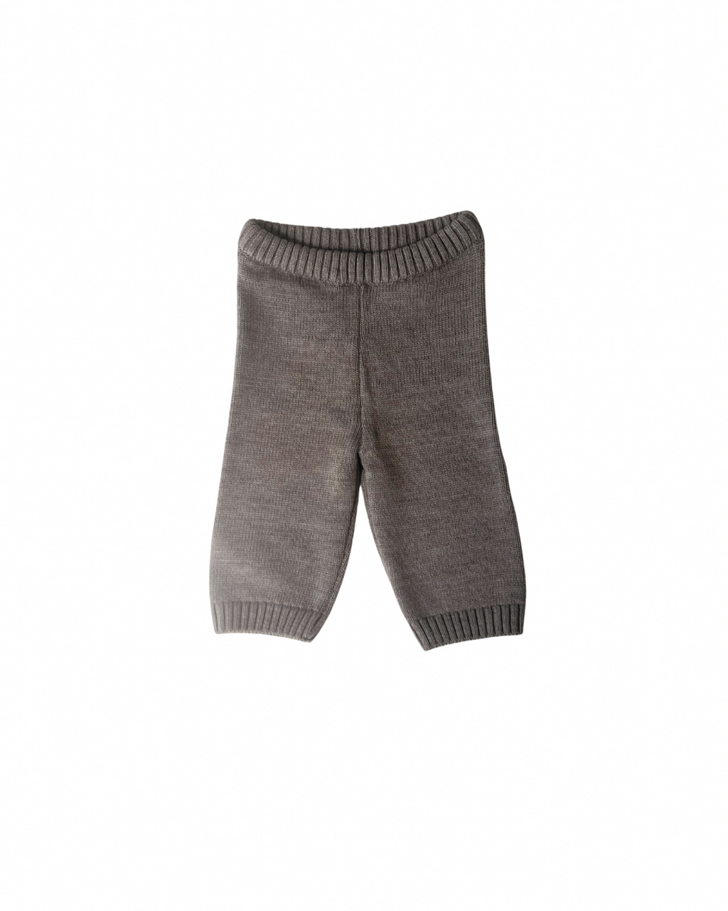 Merino Wool Joggers in Heather Brown