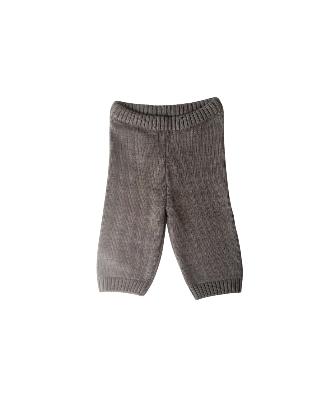 Merino Wool Joggers in Heather Brown