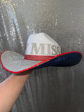 Rhinestone Cowgirl Ole Miss Hat — main product shot