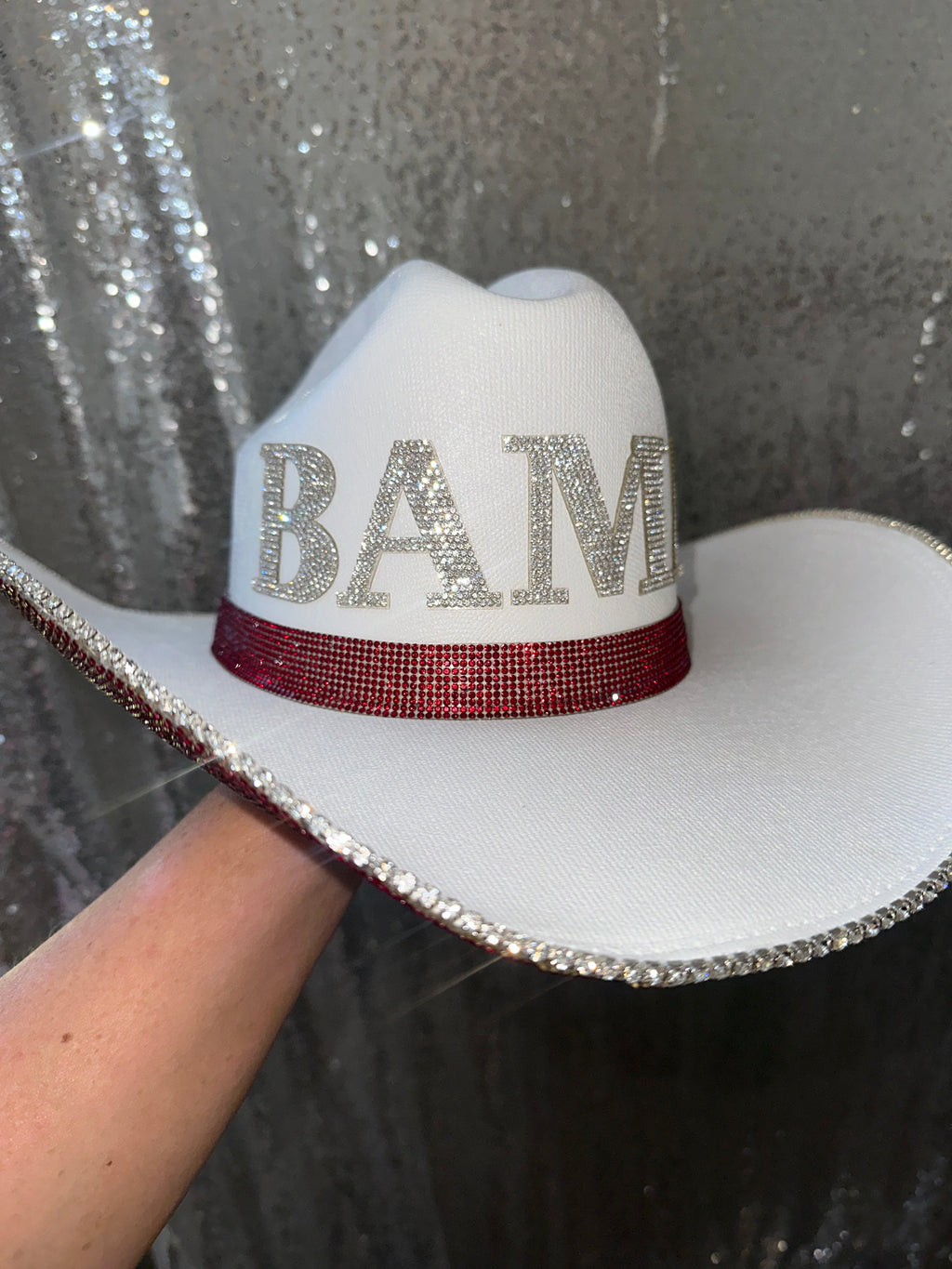 Rhinestone Cowgirl BAMA Hat — construction detail