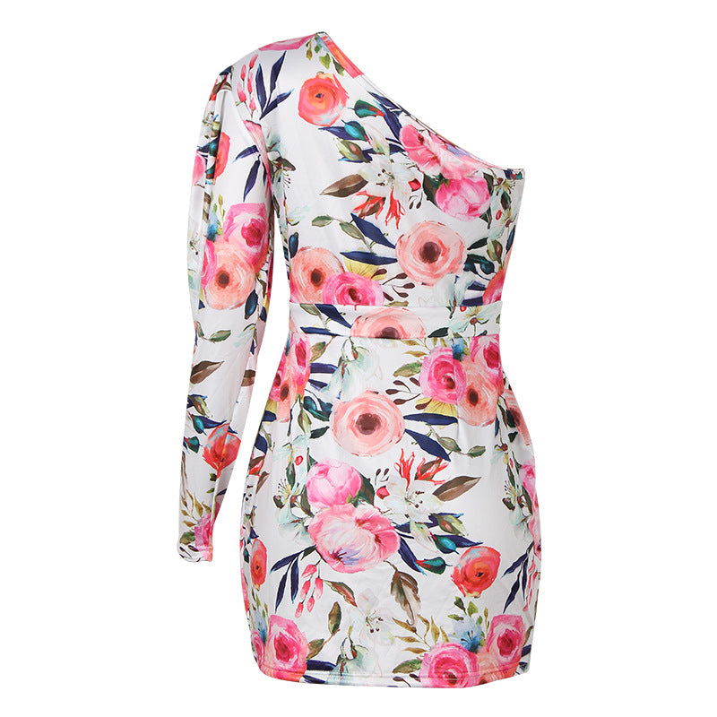 Pretty Little Patriot Pretty Little Patriot Spring Flowers One Shoulder Dress — product category context