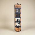 TAN TOOLED LEATHER & COWHIDE BUCKLE HOLDER