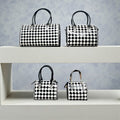 CHECKERED TOOLED LEATHER SPEEDY BAGS MEDIUM