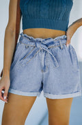 Pretty Little Patriot Pretty Little Patriot Denim Slouch Waist Shorts — main product shot