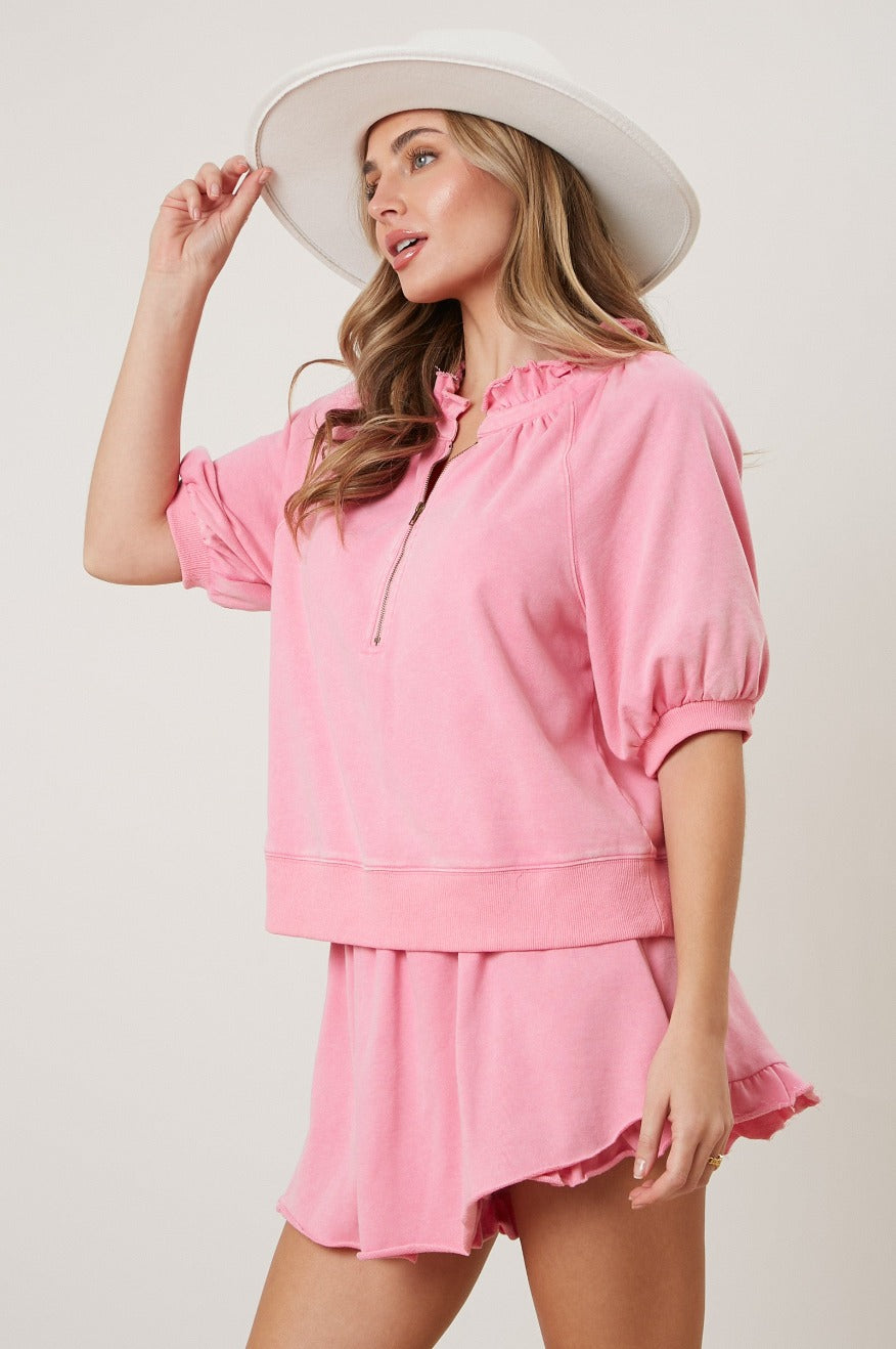 Pretty Little Patriot Pretty Little Patriot Baby Pink Bermuda Yacht Set — main product shot