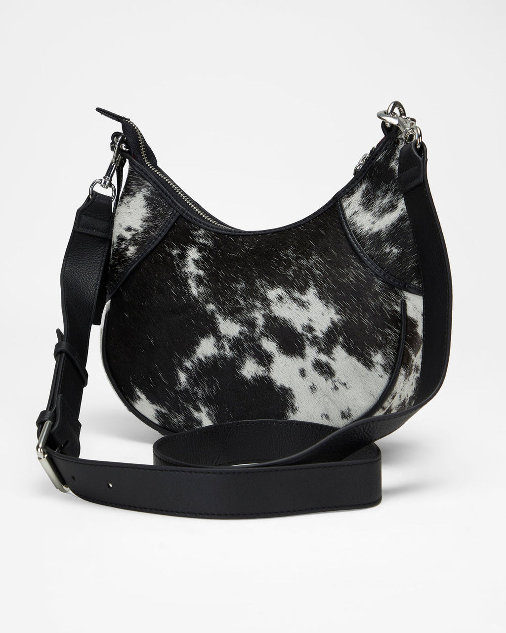 Whiskey Black & Co Lueve Hair-On Leather Bag — hairon leather bag styling