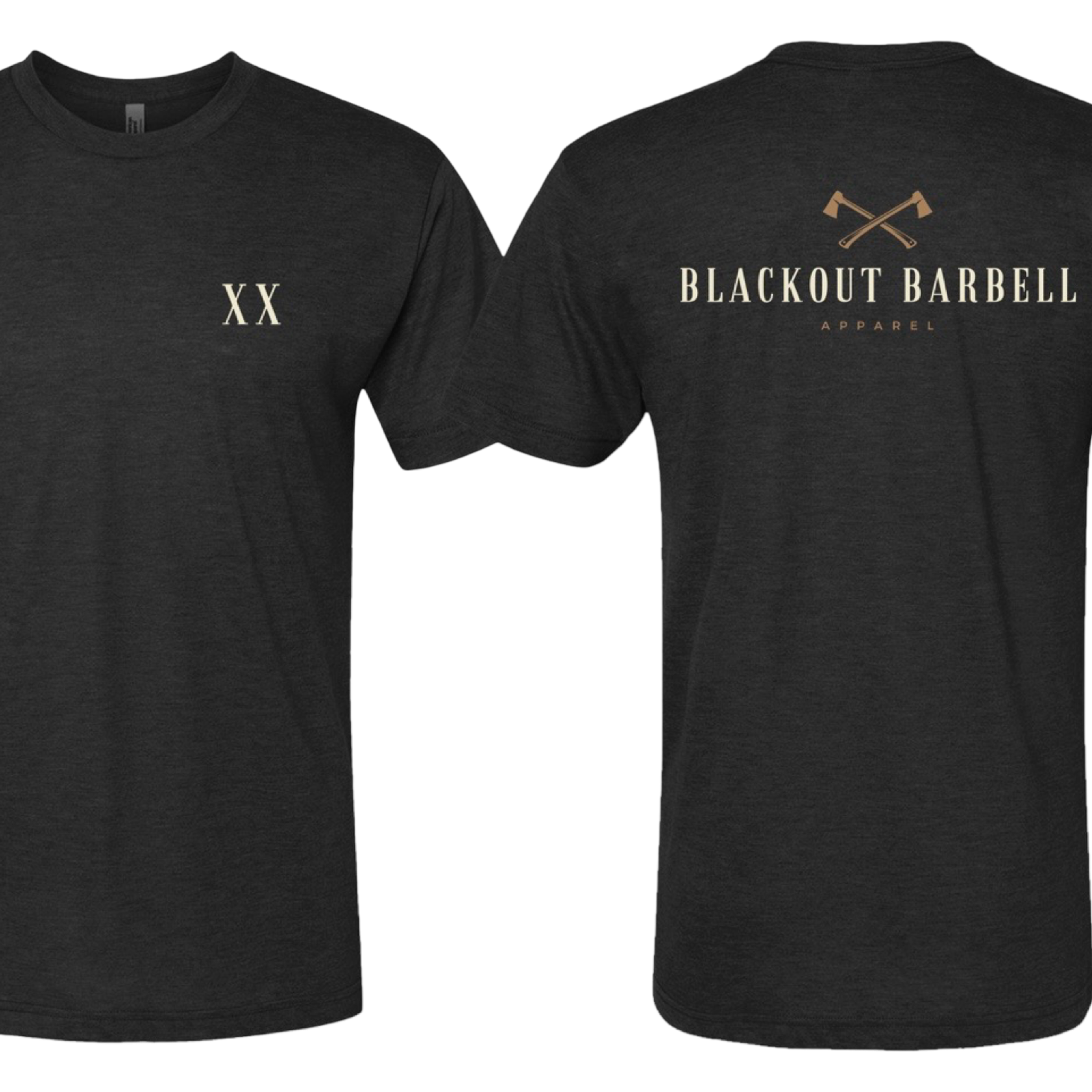 BLACKOUT BARBELL Chop Wood Tee — main product shot