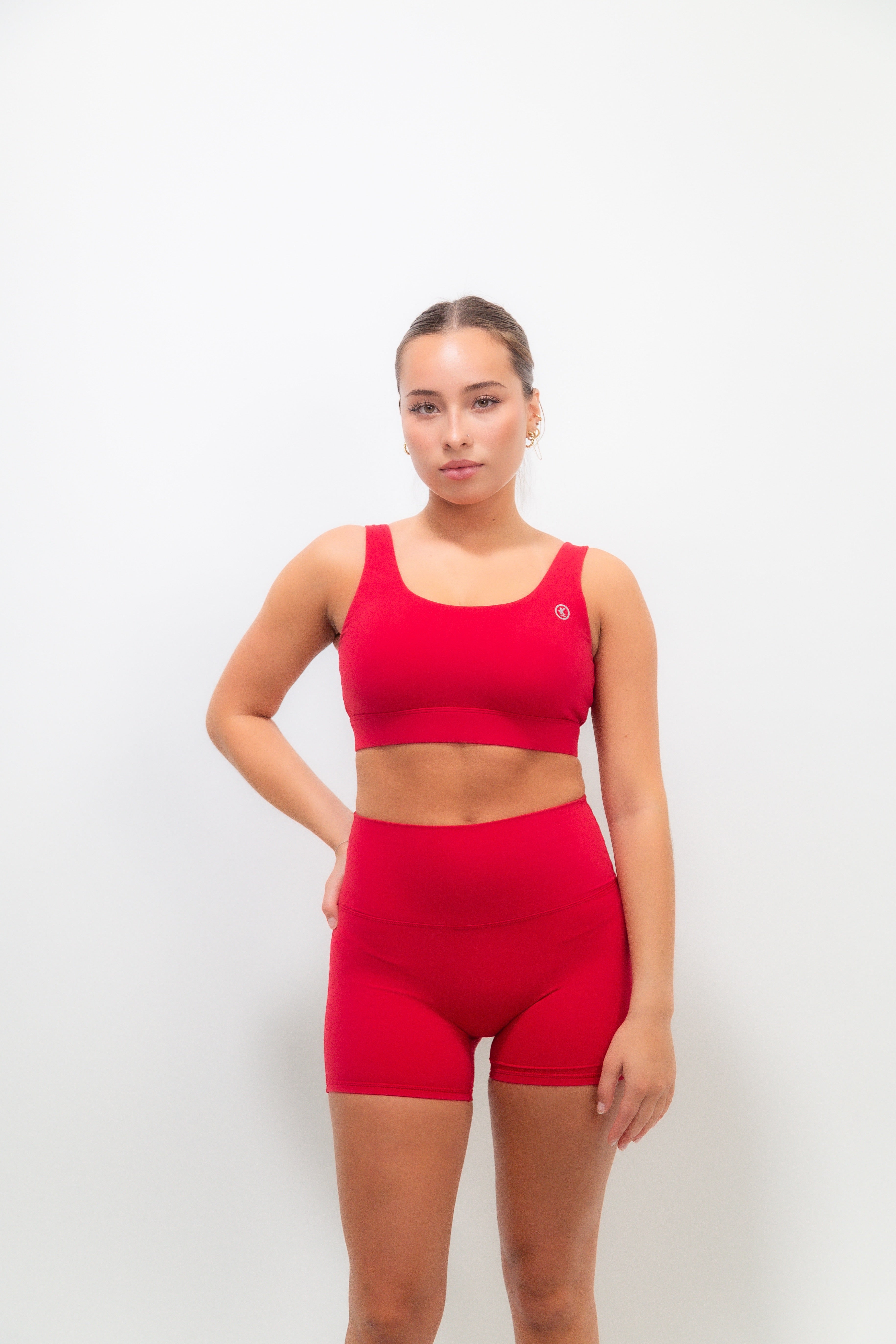 KIMITH BRAND I Am Beautifully Radiant Quick-Dry Butter Red Short — alternative angle