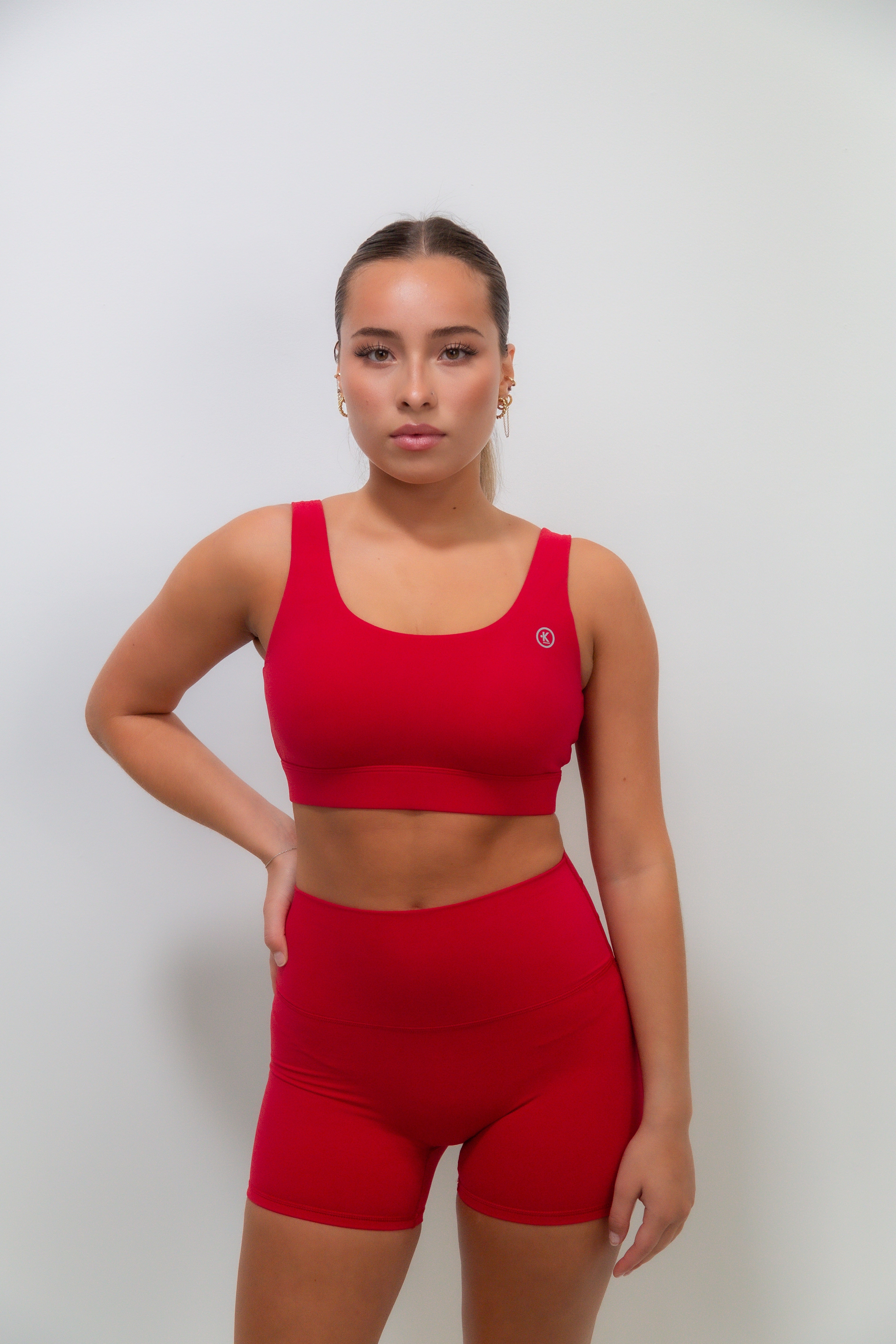 KIMITH BRAND I Am Beautifully Radiant Quick-Dry Butter Red Short — size reference