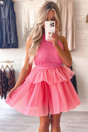 Pretty Little Patriot Strawberry Shortcake Pink Tulle dress
