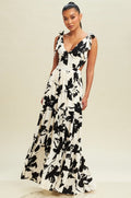 Pretty Little Patriot Pretty Little Patriot Black & White Beach Maxi — main product shot
