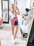 Pretty Little Patriot Pretty Little Patriot ‘Merica Overalls — main product shot