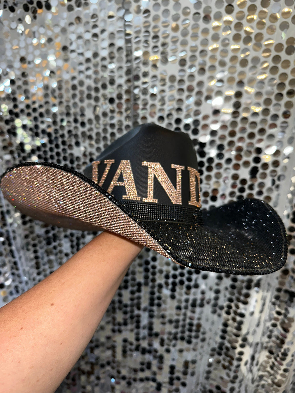 Rhinestone Cowgirl Vanderbilt Hat — side view