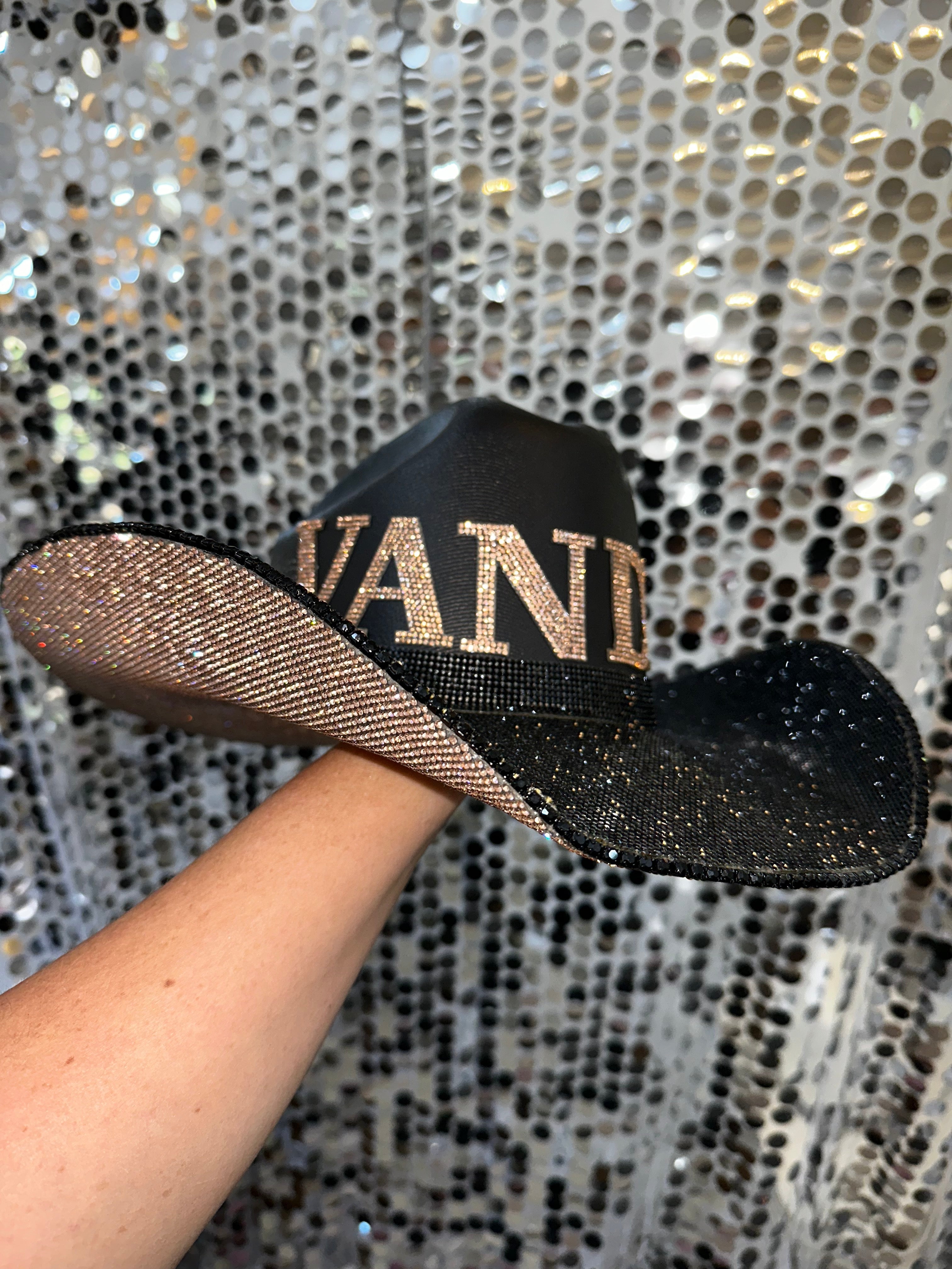Rhinestone Cowgirl Vanderbilt Hat — side view